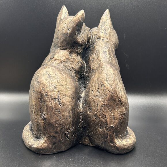 Cats Frith Sculptures Yum Yum and Friend Cold Cast Bronze by Paul Jenkins 6 inch - Picture 4 of 13